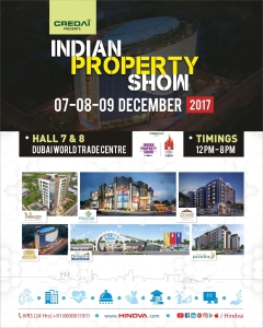 CREDAI Indian Property Show exhibition in Dubai featuring Hindva