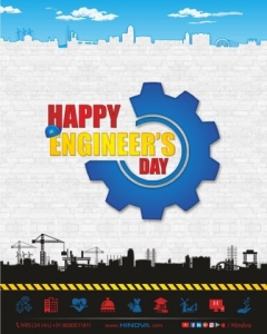 Happy Engineers Day celebration post by Hindva Builders