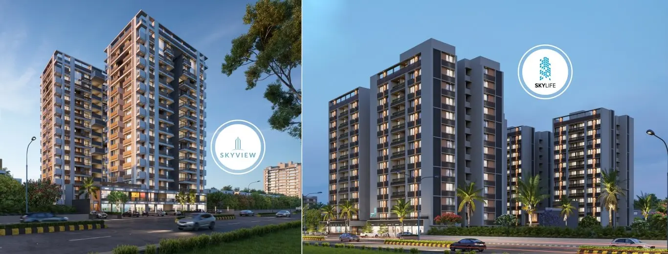 Hindva Builders main homepage banner slider showcasing real estate projects