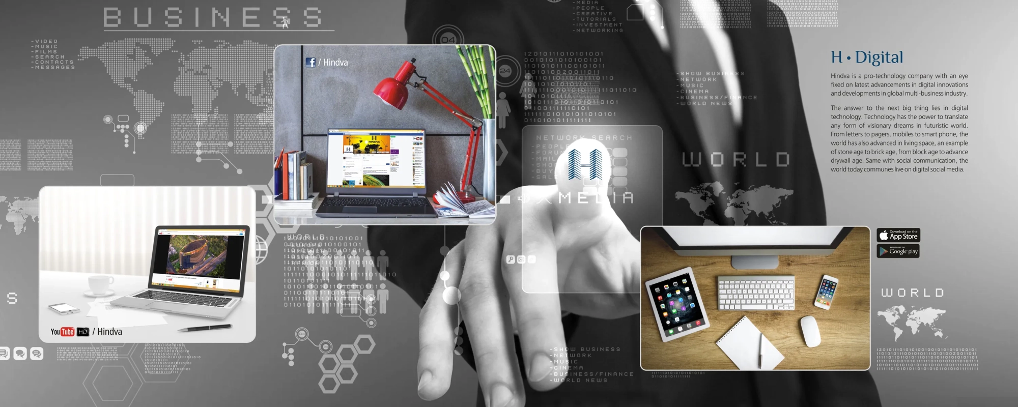 Hindva Digital World contact us banner