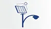 Eco-friendly LED streetlights with solar panels at Hindva Dreams