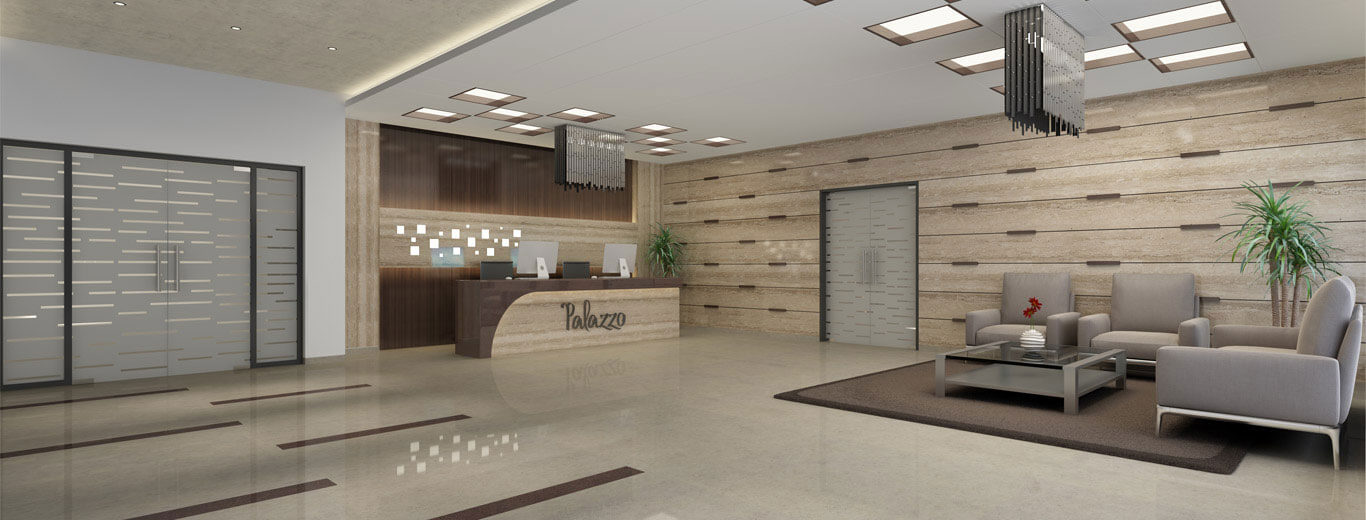 Architectural exterior design of Hindva Palazzo apartments