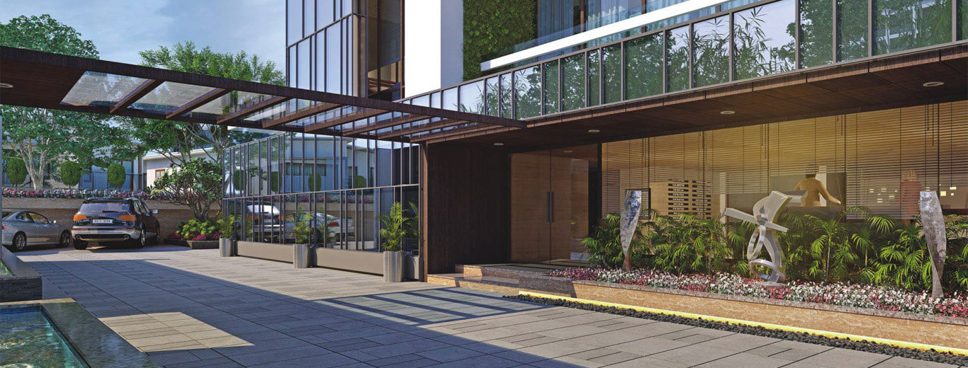 Residential tower exterior of Hindva Palazzo project