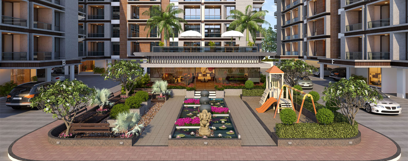 Exterior view of residential building at Hindva Paradise
