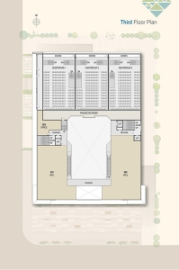 Third floor layout plan for Hindva Pavilion commercial project