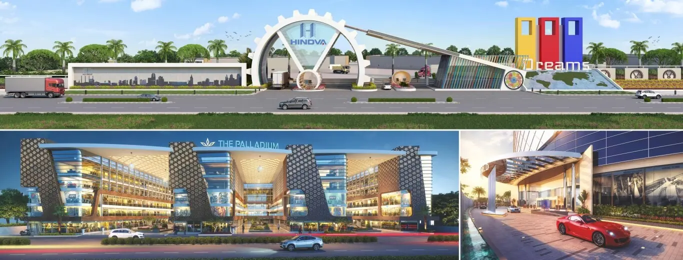 Overview of residential and commercial projects by Hindva Builders