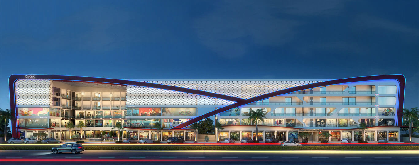 Architectural exterior elevation of Hindva Sicilia