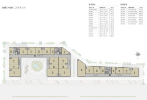 Third and fourth floor layout plan for Hindva Sicilia