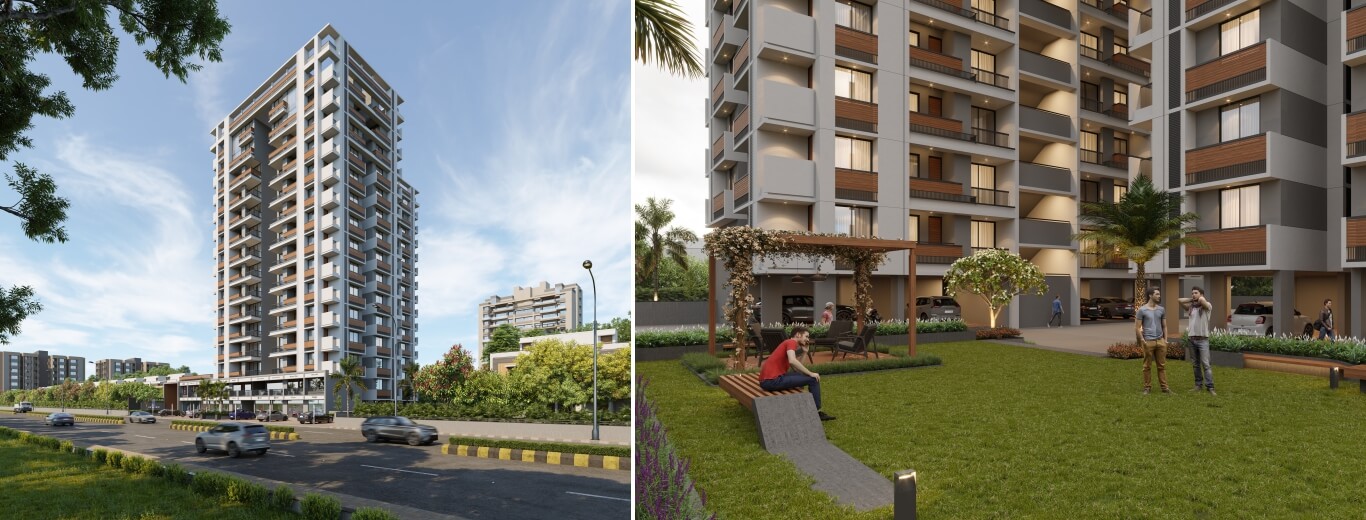 Hindva Skyview Luxury Apartments Exterior View