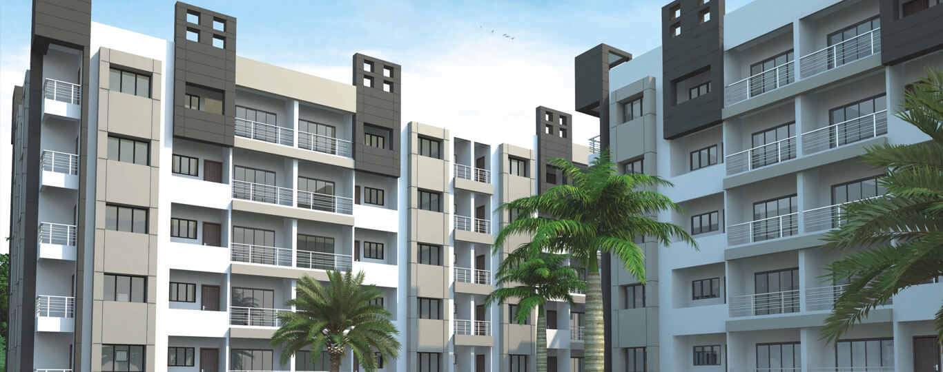 Solitaire Residential Building Front View by Hindva Builders