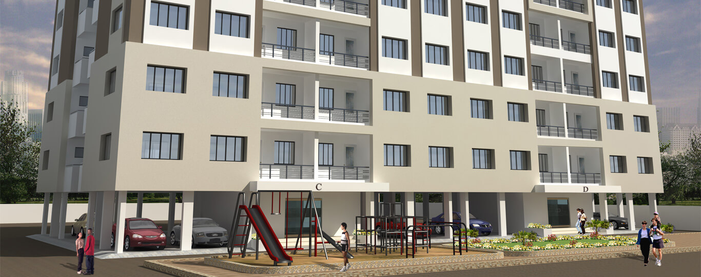 Architectural design and facade of Shantiniketan 1 project