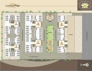 Master layout plan for Shantiniketan 1 residential project