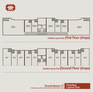 Detailed layout plan of Shantiniketan 2 residential project by Hindva Builders