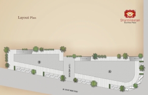Master site layout plan for Shantiniketan Business Plaza project