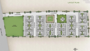Master site layout plan of Shantiniketan Flora project