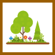 Lush green landscape garden amenity at Hindva Skybell